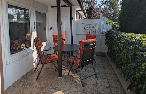 Blick auf die Terrasse