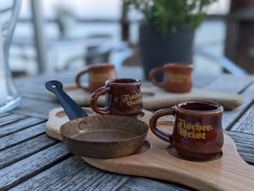 Fischergeist im Restaurant "Am Meer" in Mönchgut - Alt Reddevitz